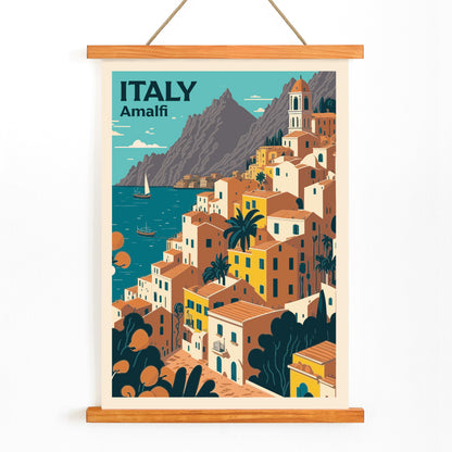 , with wooden magnetic frame on white background