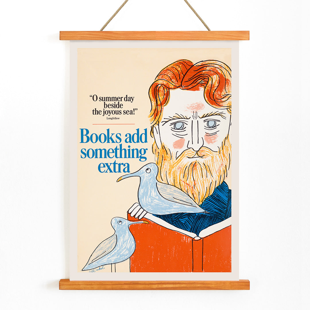 , with wooden magnetic frame on white background