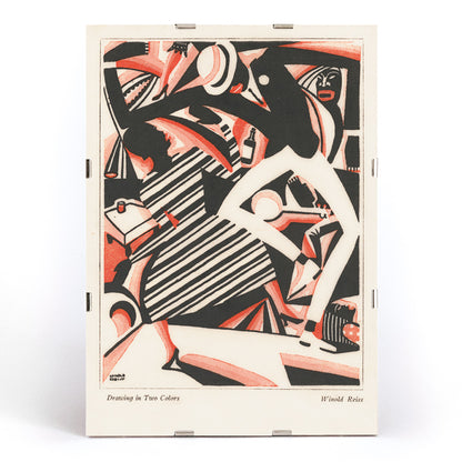 , framed and displayed in modern living room decor