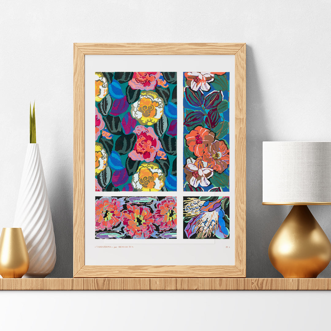 , framed and displayed in home decor