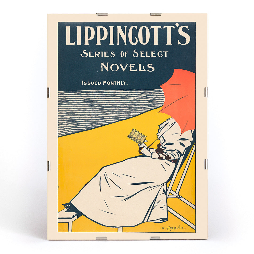 , framed and displayed in modern living room decor