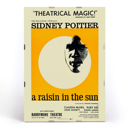 , framed and displayed in modern living room decor