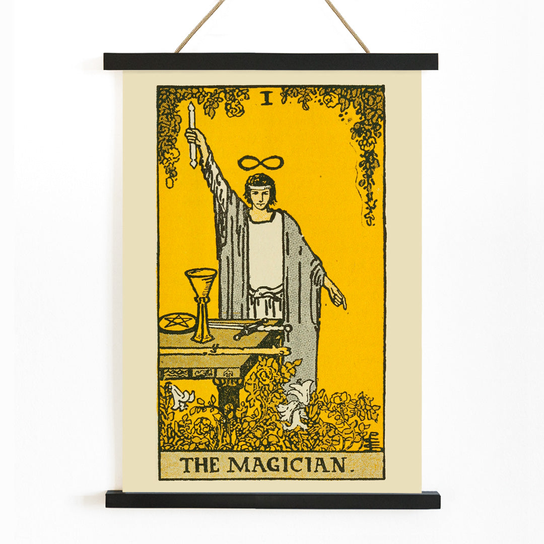 , with wooden magnetic frame on white background