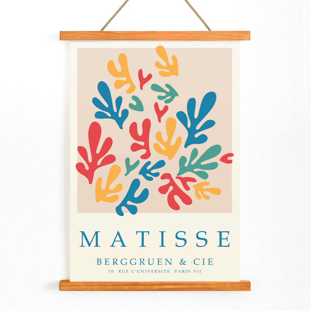 , with wooden magnetic frame on white background