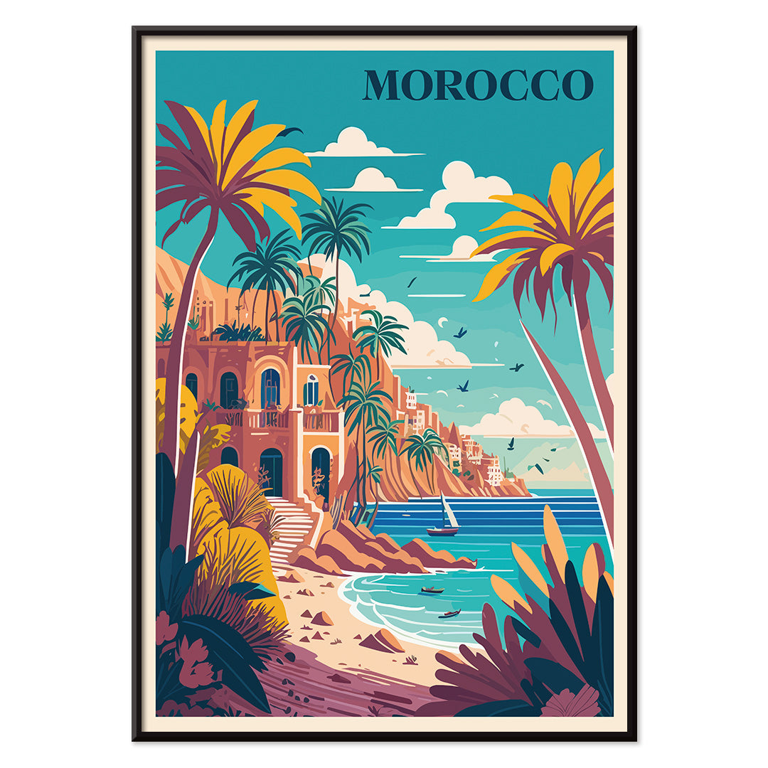 , with black aluminium frame on white background