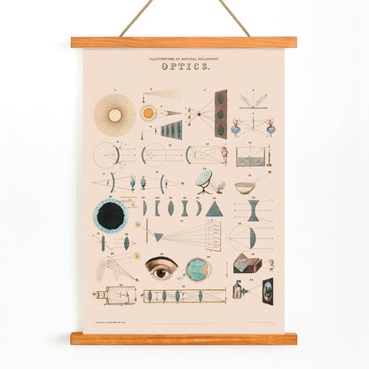 , with wooden magnetic frame on white background