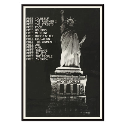 , with black aluminium frame on white background