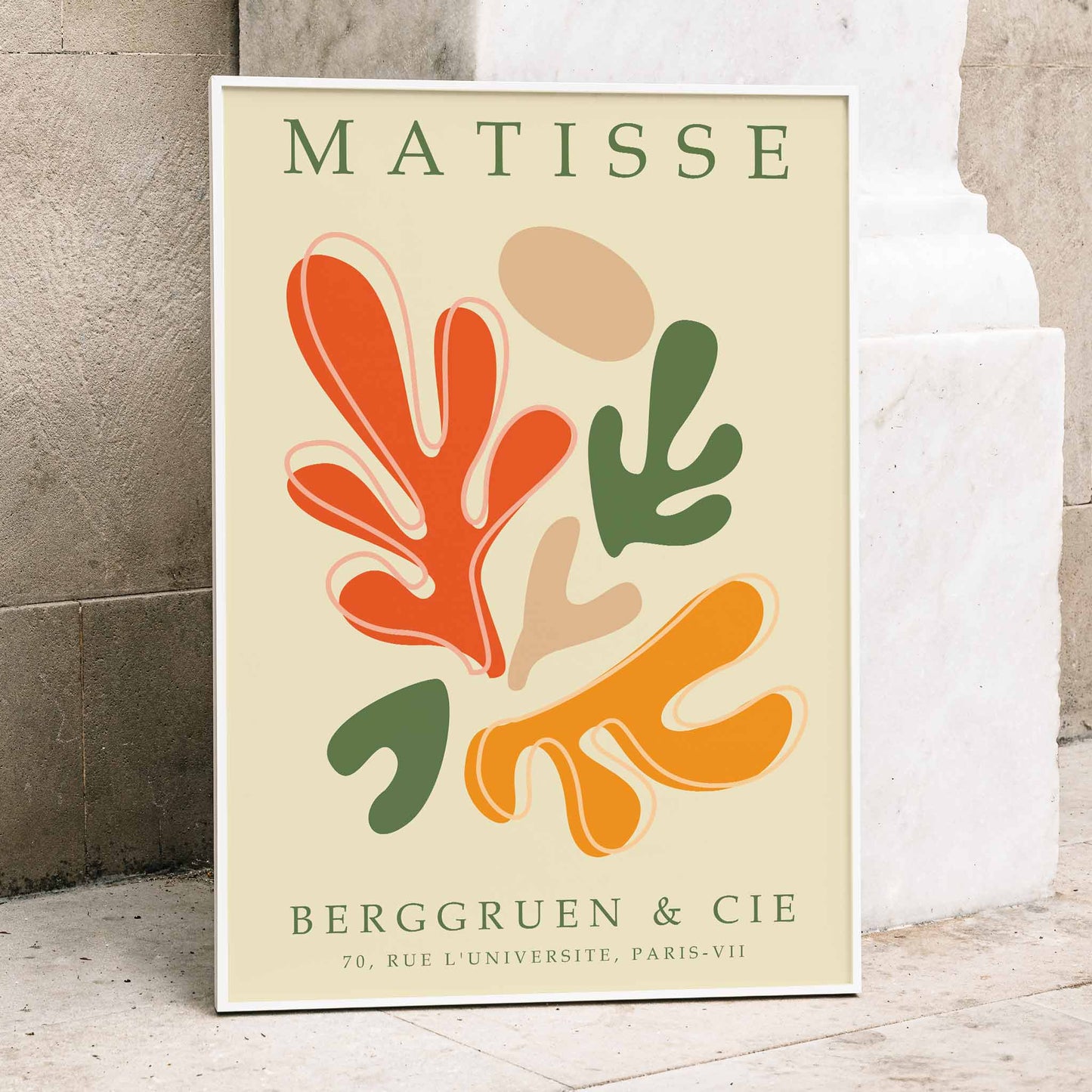 , framed and displayed in home decor