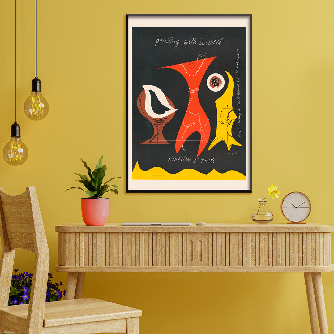 , framed and displayed in home decor