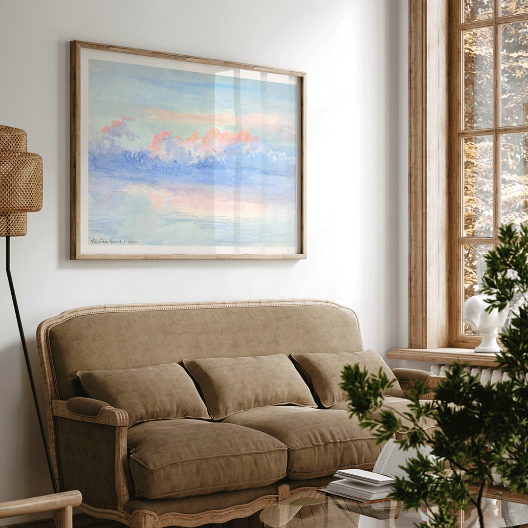 , framed and displayed in home decor